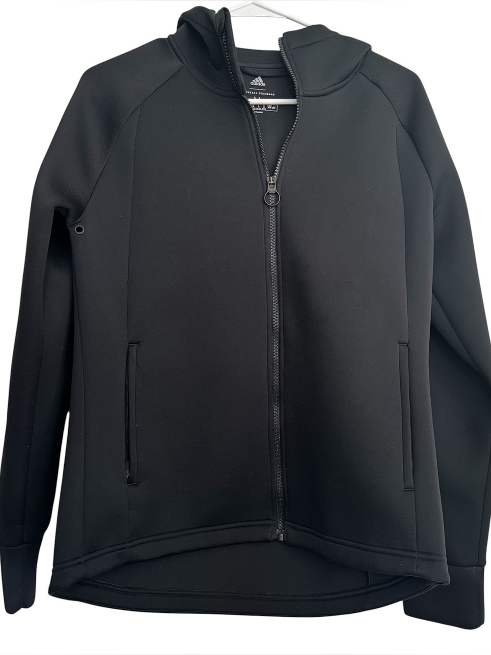 Adidas universal standard Women’s Performance Hoodie Zip Up Jacket Black Size M
